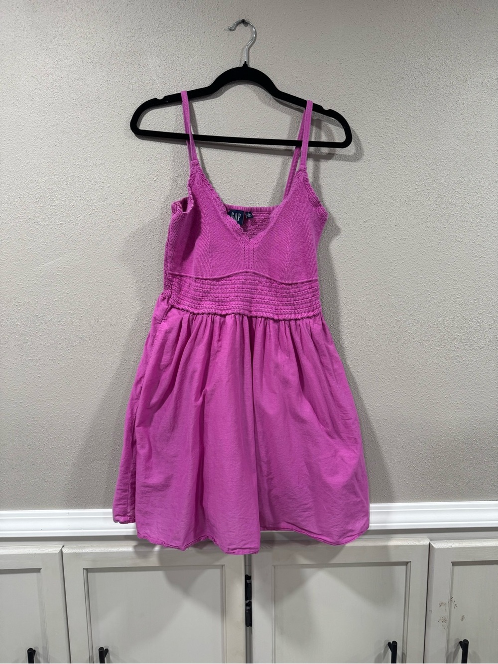 GAP Crochet Mixed Media Mini Dress
Budding purple lilac - Picture 2 of 5